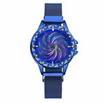 Women Magnet Buckle Rotating Watch