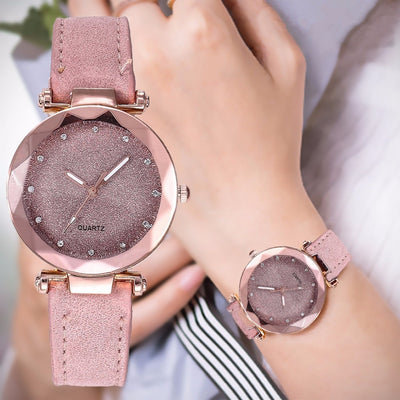 Rhinestone Rose Gold Quartz Watch