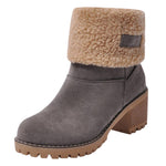 Ladies Winter Flock Shoes Flock Warm Boots