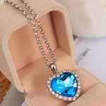 Crystal Pendant Heart Necklace