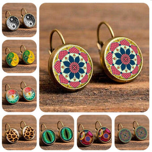 Life Mandala Flower Vintage Bronze Earrings (32 Styles)