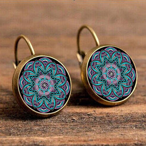 Life Mandala Flower Vintage Bronze Earrings (32 Styles)