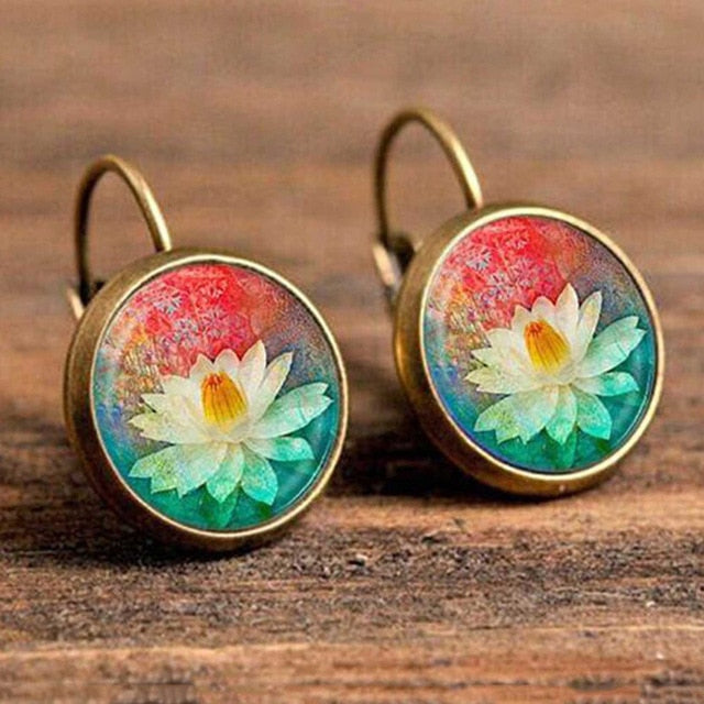 Life Mandala Flower Vintage Bronze Earrings (32 Styles)