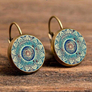 Life Mandala Flower Vintage Bronze Earrings (32 Styles)