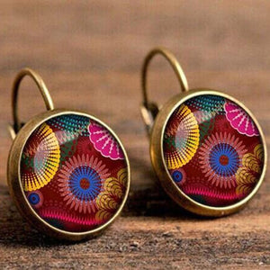 Life Mandala Flower Vintage Bronze Earrings (32 Styles)