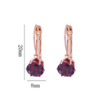 Crystal Stone Romantic Style Dangle Earrings