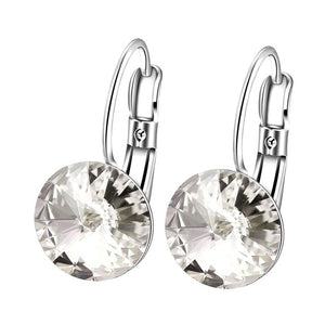 Crystal Stone Romantic Style Dangle Earrings