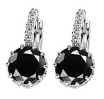 Crystal Stone Romantic Style Dangle Earrings